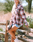Harper Plaid Flap Up Shacket