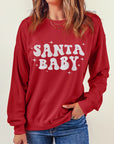 Harper Embroidered Crewneck Christmas Sweatshirt