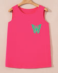 Sun Sleeveless Graphic Tank Top