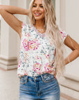 Aviana Lace Splicing Sleeveless Blouse