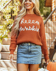 Hello Pumpkin Graphic Sweater