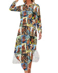Cowboy Collage Western Shirt Dress Duster
