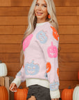 Halloween Pumpkin Crewneck Sweater