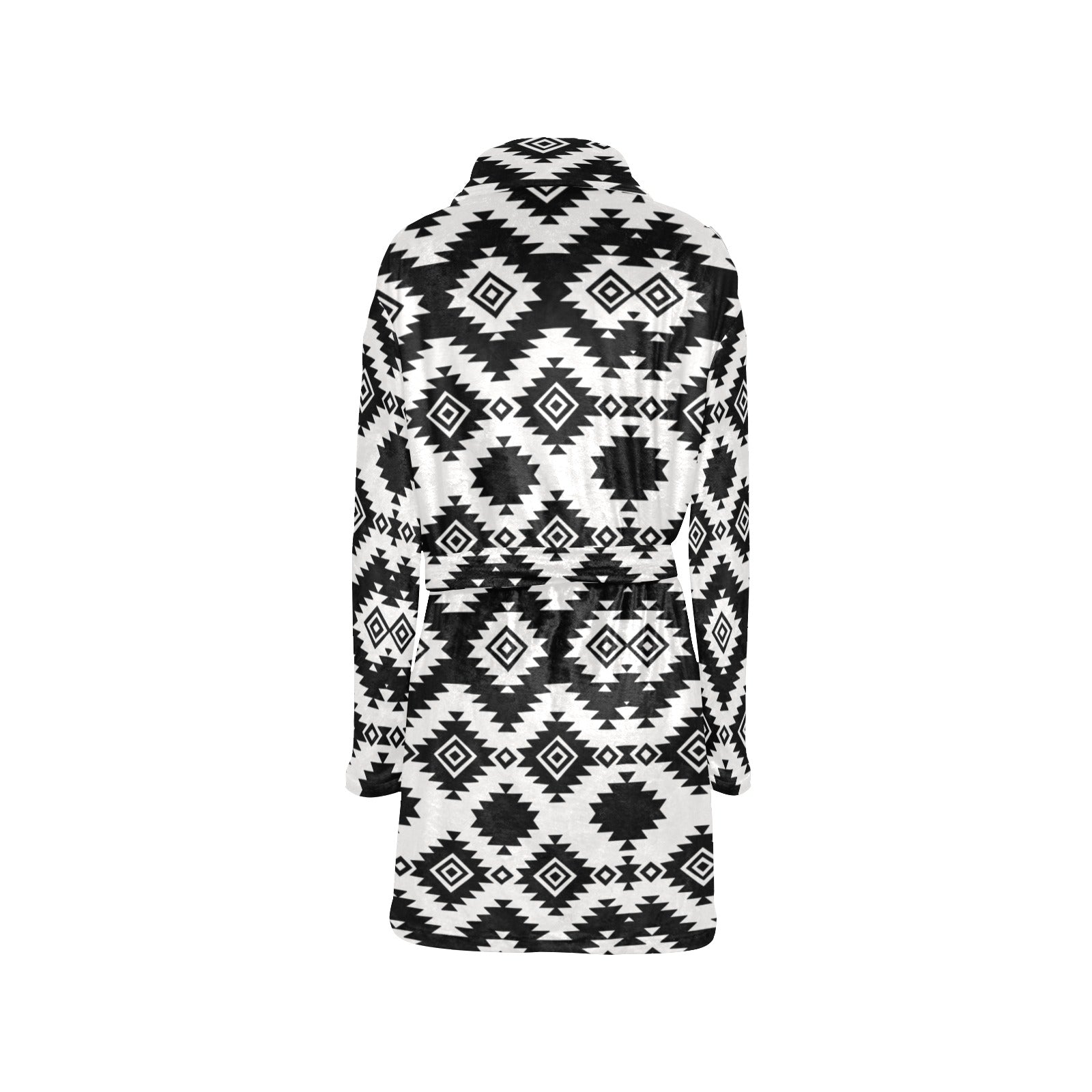 Black Aztec Women&#39;s Western Bath Robe