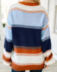 Colorblock Round Neck Long Sleeve Sweater