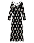 Turquoise Silver Concho Long Sleeve Jumpsuit