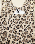 Leopard Bib Wide Leg Jumpsuit