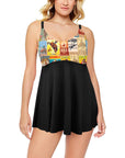 Vintage Rodeo Poster Swim Dress & Shorts Set