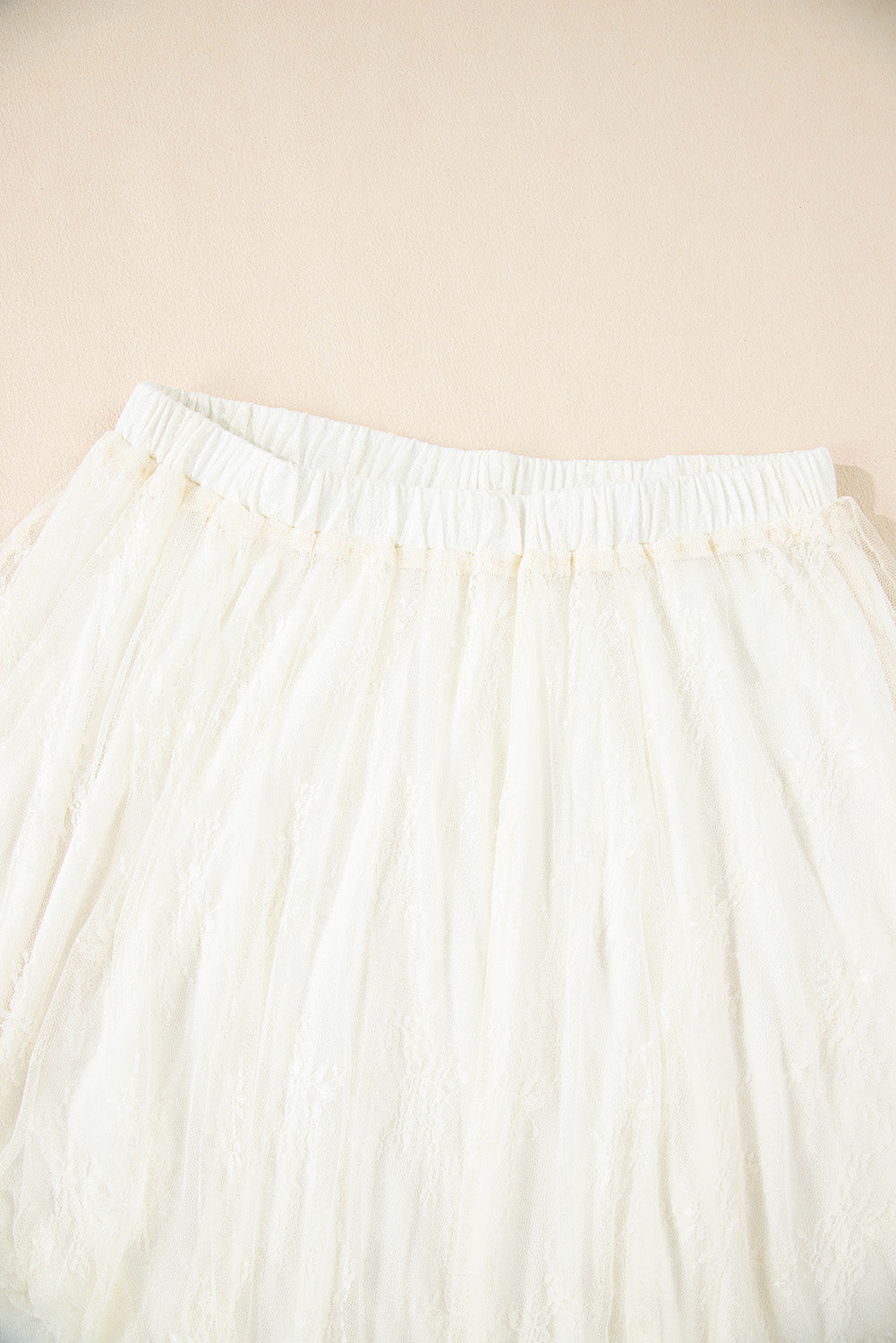 Lace Ruffle Tiered Maxi Skirt