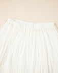Lace Ruffle Tiered Maxi Skirt