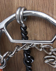 Hilason Western Horse 5" Twisted Wire Mouth Stainless Steel Hackamore Gag Bit