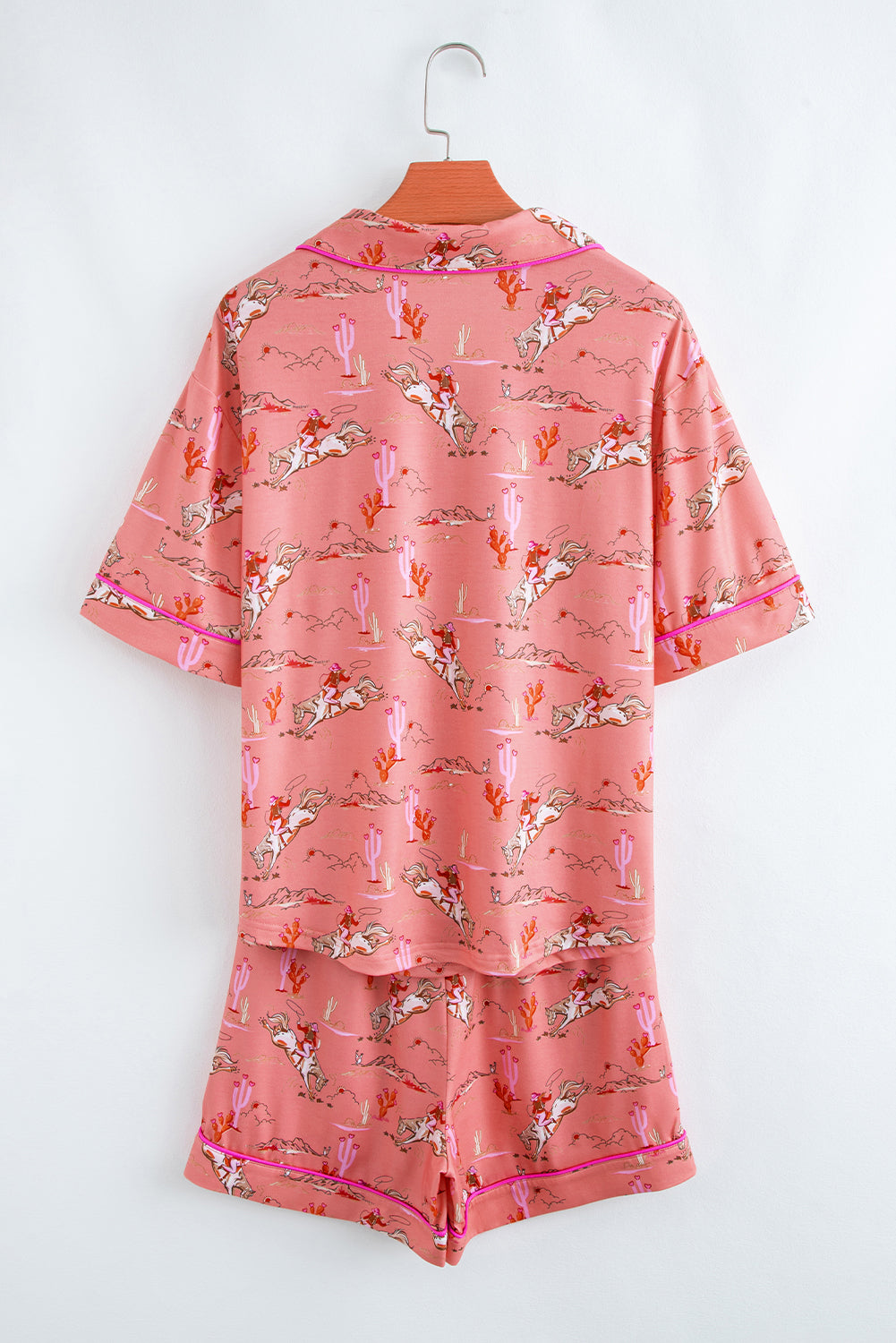 Western Cowgirl Top &amp; Shorts Pajama Set