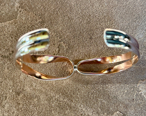 Sterling Silver & Copper Casados Cuff Bracelet - Everest Ranch