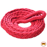 Hilason Braided Poly Barrel Racing Contest Reins Flat 1" X 8Ft Red