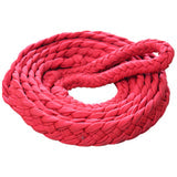 Hilason Braided Poly Barrel Racing Contest Reins Flat 1" X 8Ft Red