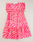 Matilda Zebra Stripe Pocketed Dress