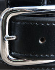 28 In Hilason Full Grain Western Leather Mens Womens Belt Black