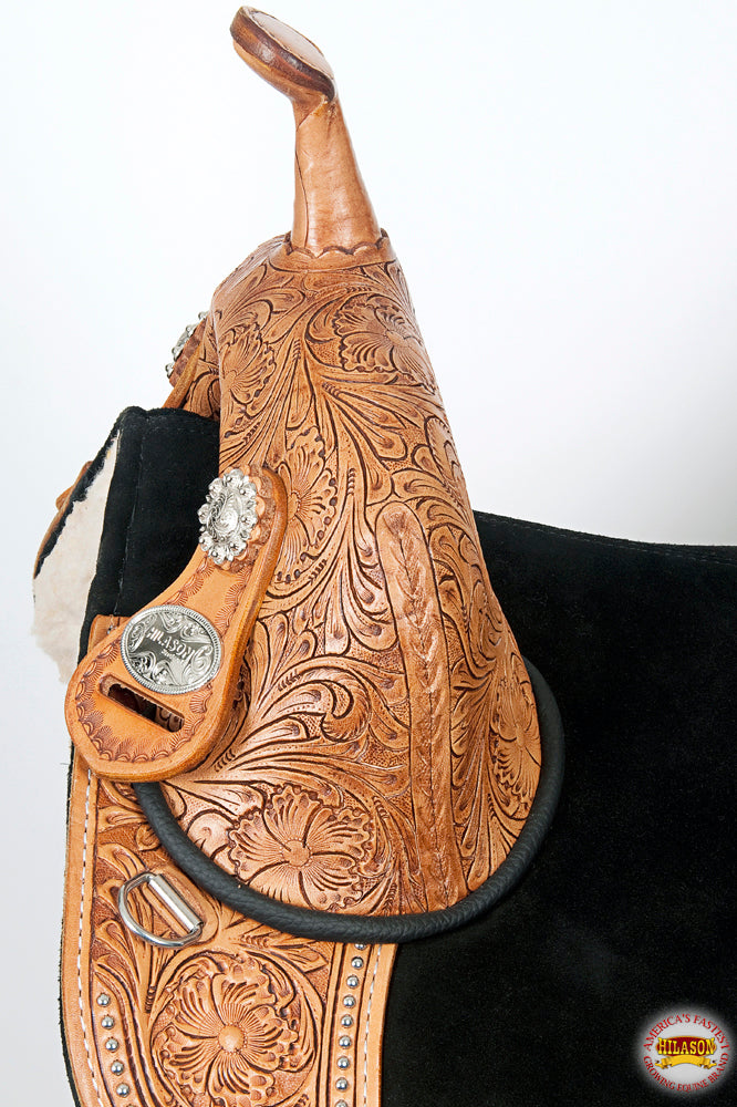 Hilason Western Horse Treeless Trail Barrel Saddle American Leather