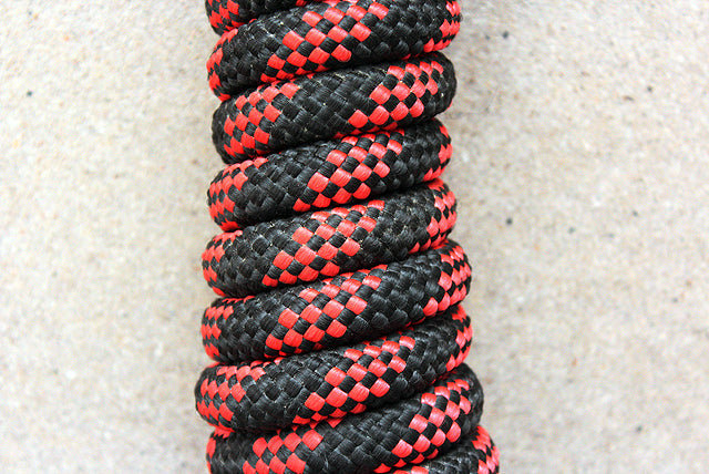 Horse Roping Lead Rope Riding Poly Blue Black White 1/4&quot;X8 Ft Snaps