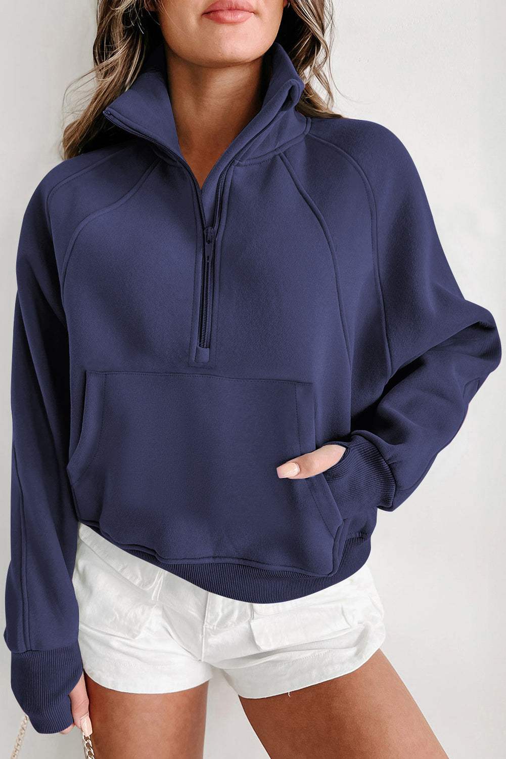 Fleece Lined Zip-Up Sweatshirt