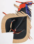 Hilason Western Pro Rodeo Bull Riding Chaps Leather Youth Kid