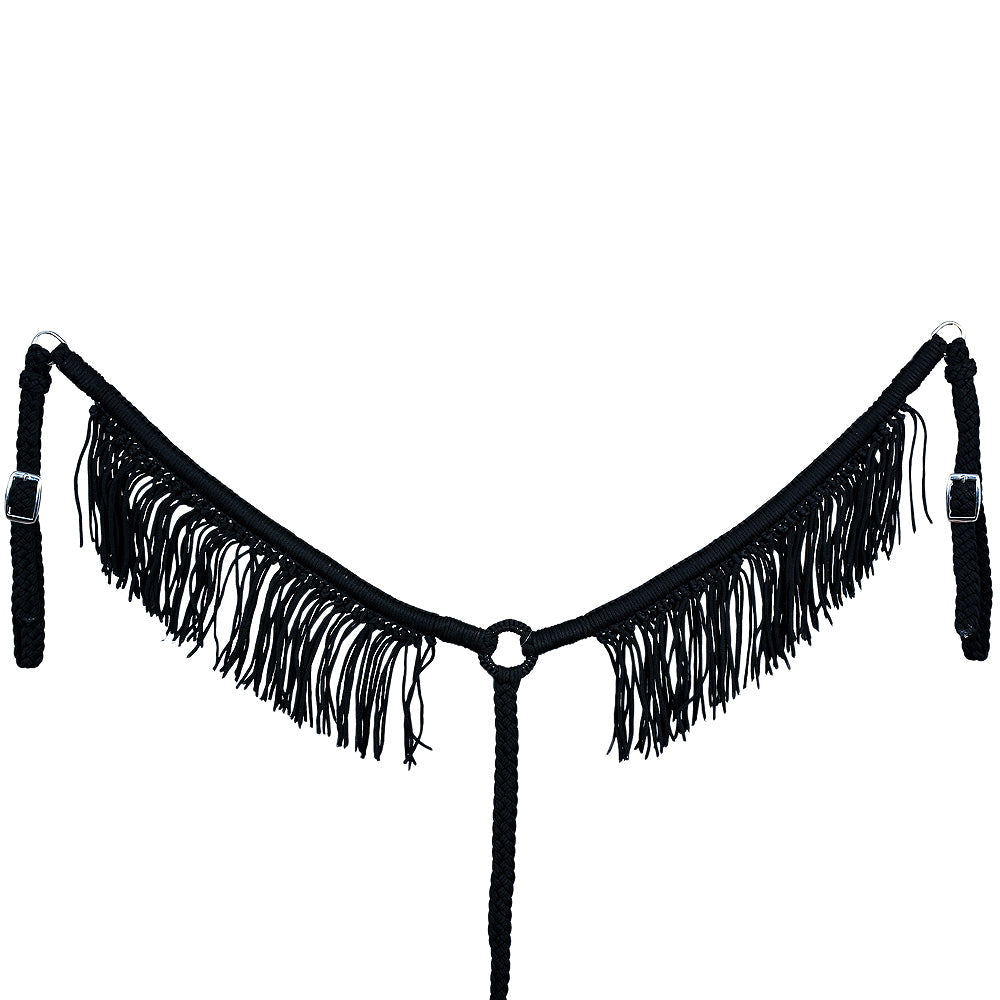 Hilason Horse Breast Collar – Flat Braided Paracord with Fringes