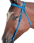 Black Horse Bridle Headstall Flat Braided Paracord By Hilason