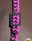 Black Horse Bridle Headstall Flat Braided Paracord By Hilason