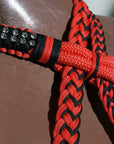 Horse Bridle Headstall Flat Braided Paracord Crystal Hilason