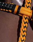 Horse Bridle Headstall Flat Braided Paracord Crystal Hilason