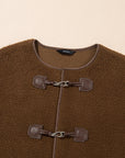 Abigail Coffee toggle Teddy Coat