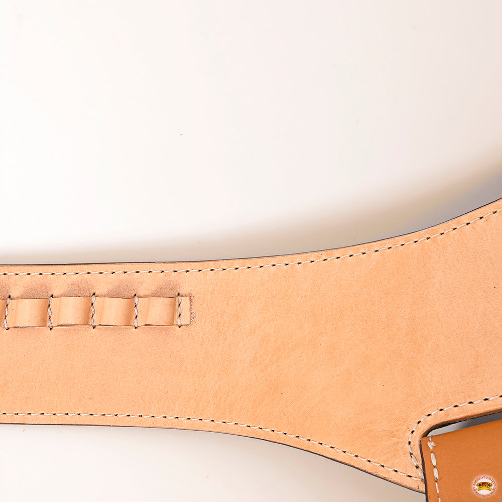 Hilason Western Right Hand Gun Holster Rig 44/45 Cal Leather Cowboy