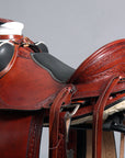 Western Horse Wade Saddle American Leather Ranch Roping Mahogany