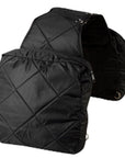 Hilason Western Horse Tack Quilted Saddle Bag Zipper Closure Pockets Black