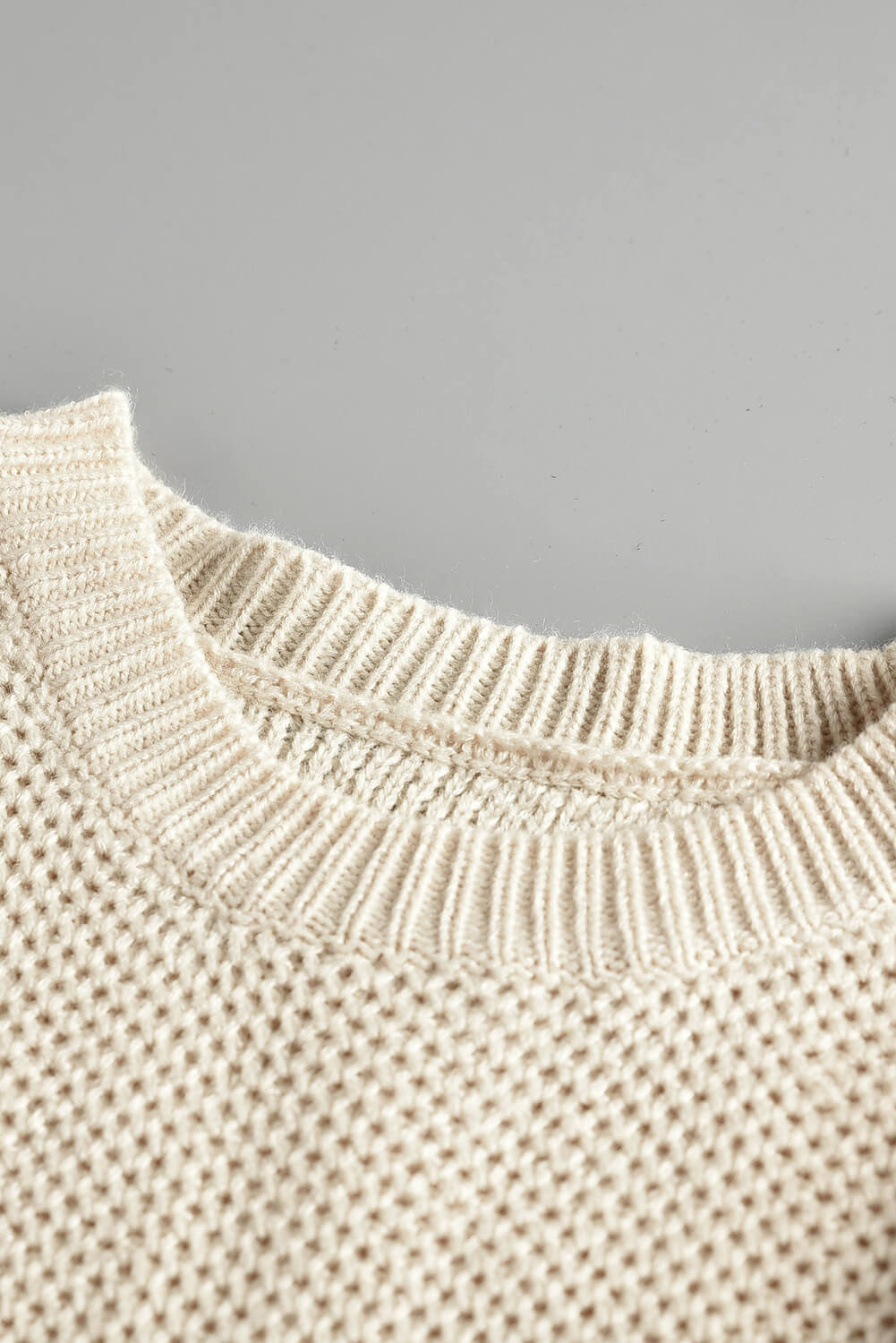 Jianna Netted Texture Pullover Sweater