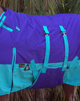 Hilason 1200D Winter Waterproof Horse Turnout Blanket Belly Wrap Purple