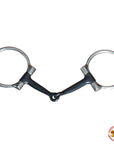 5" Hilason Western Sweet Iron Ring Stainless Steel Horse Black Mouth Bit