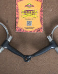 5" Hilason Western Sweet Iron Ring Stainless Steel Horse Black Mouth Bit