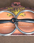 5" Hilason Western Sweet Iron Ring Stainless Steel Horse Black Mouth Bit