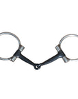 5" Hilason Western Sweet Iron Ring Stainless Steel Horse Black Mouth Bit