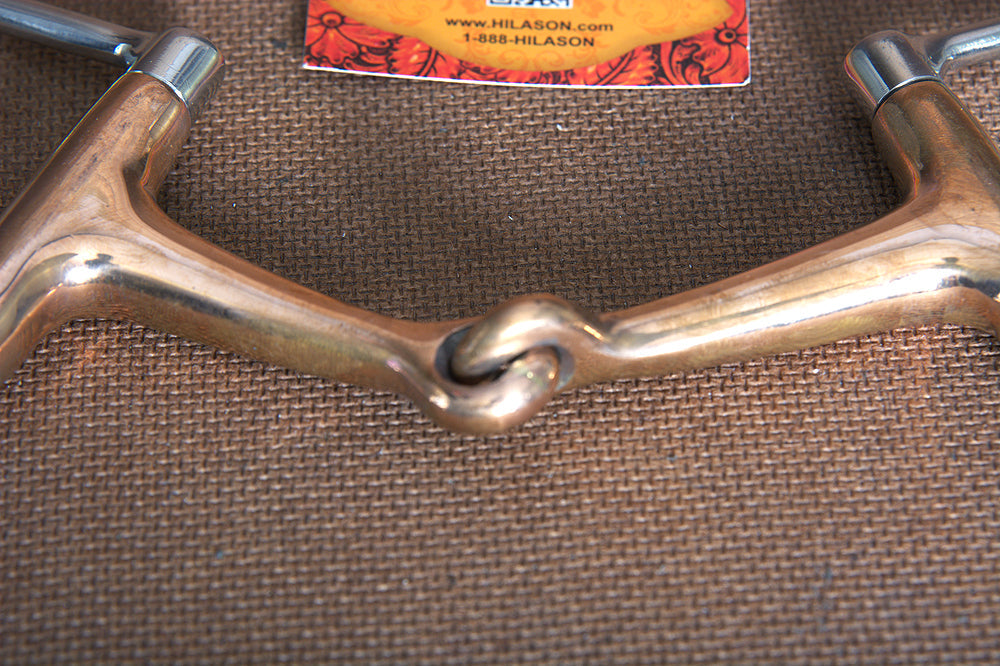 5&quot; Hilason Western Stainless Steel Hollow Copper Ring Horse Mouth Bit