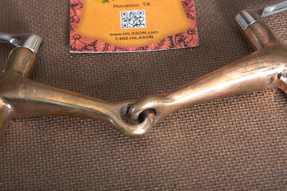 5&quot; Hilason Western Stainless Steel Hollow Copper Mouth Ring Horse Bit