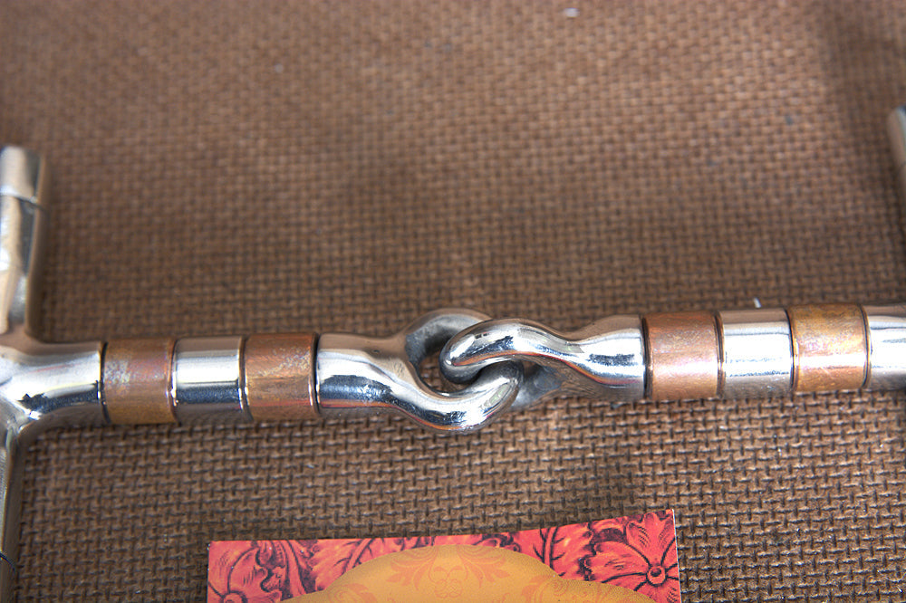 5&quot; Hilason Horse Stainless Steel Horse Mouth Dee Bit W/ Red Copper Ring