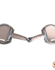 5" Hilason Western Leather Covered Horse Mouth Bit W/ Jointed Steel Mouth