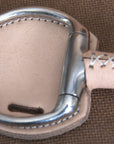 5" Hilason Western Leather Covered Horse Mouth Bit W/ Jointed Steel Mouth