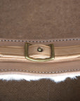 Hilason Solid Brass Horse Mouth Hackamore Bit W/ Natural Leather