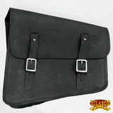 Motorcycle Bike Right Side Saddle Bag Leather Softail Rigid Hilason