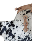 Hilason Western Pro Rodeo Bronc Bull Riding Leather Chinks Chaps
