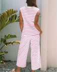 Stripe Top and Pants Set