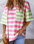 Zaria Patch Pocket Drop Sleeve Top